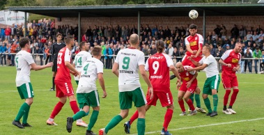 Der RWE schießt sich mit einem deutlichen 7:0 in die nächste Pokalrunde