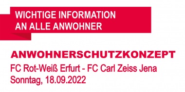 Anwohnerschutzkonzept zum Derby
