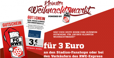 Rot-Weiße Farben auf dem Erfurter Weihnachtsmarkt