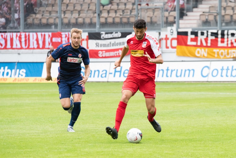 3. Spieltag 2019/20 Energie Cottbus - Rot-Weiß Erfurt