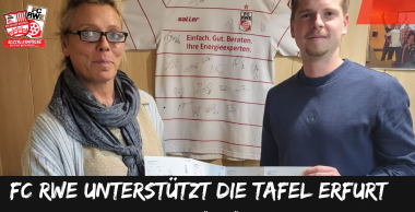 Die Erfurter Tafel zu Besuch im Steigerwaldstadion