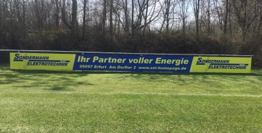 Neuer Bandensponsor für den Verein