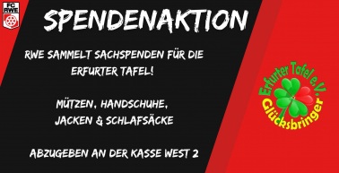 Spendenaktion des RWE und der Tafel Erfurt