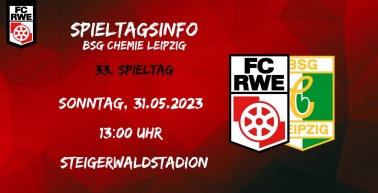 Das letzte Heimspiel der Saison: Chemie zu Gast im Steigerwald